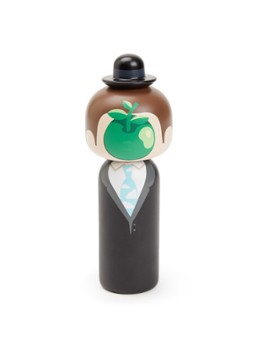 Lucie Kaas Rene Margritte Kokeshi Doll 14,5 cm Zwart - Deal