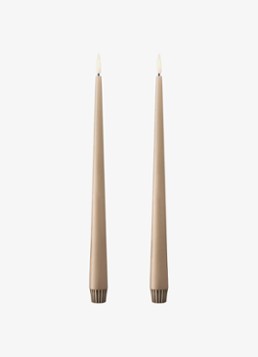 Ester & erik LED-kaars 30 cm set van 2 Beige - Deal