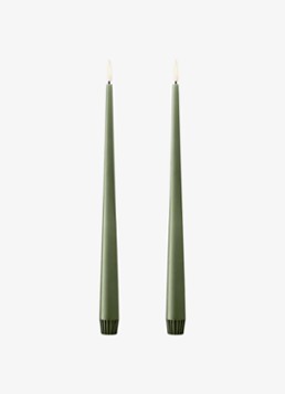 Ester & erik LED-kaars 30 cm set van 2 Groen - Deal