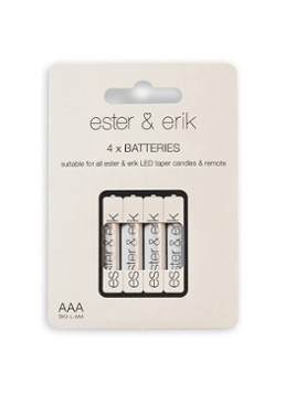 Ester & erik AAA batterij 4-pack Gebroken wit - Deal
