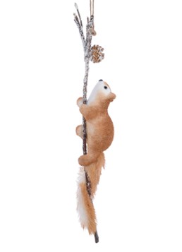 Decoris Eekhoorn kersttak 58 cm Roodbruin - Deal