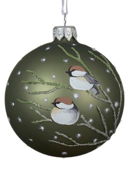 Decoris Kerstbal 8 cm Groen - Deal