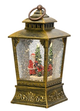Lumineo Kerstornament met LED verlichting 24 cm Goud - Deal