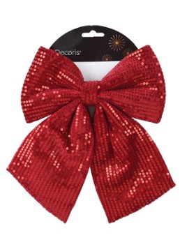 Decoris Strik ornament 22 cm Rood - Deal