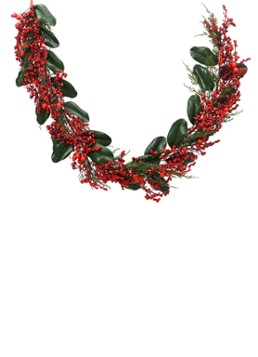 Everlands Big Berry kerstslinger 180 cm Groen - Deal