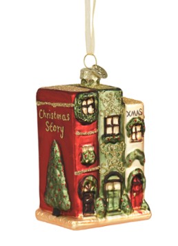 Decoris Huis kersthanger 9,7 cm Rood - Deal