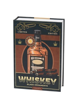 Decoris Whiskey kersthangers in giftset Bruin - Deal