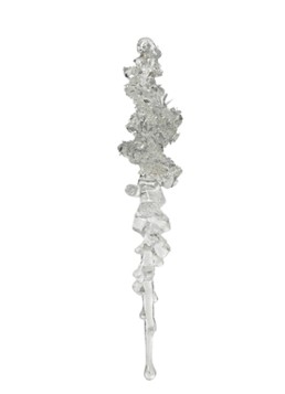 Decoris Ijspegel kerstdecoratie 25 cm Transparant - Deal