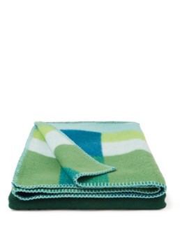 Røros Tweed Mikkel plaid van wol 135 x 200 cm Groen - Deal