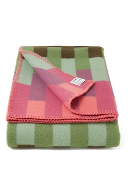 Røros Tweed Asmund Bold plaid 135 x 200 cm Roze - Deal