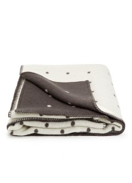 Røros Tweed Pastille plaid van scheerwol 135 x 200 cm Zwart - Deal