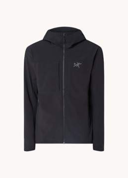 Arc'teryx Heren Gamma MX softshell jack met ritszakken en logoborduring in de kleur Zwart, maat: XL
