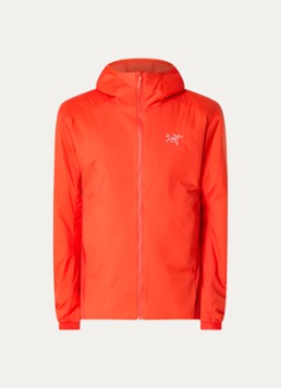 Arc'teryx Heren Atom gewatteerd jack met capuchon en ritszakken in de kleur Rood, maat: L