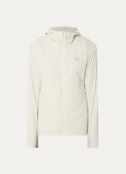 Arc'teryx Heren Atom windjack met ritszakken en capuchon in de kleur Beige, maat: L