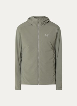 Arc'teryx Heren Atom windjack met ritszakken en capuchon in de kleur Olijfgroen, maat: L