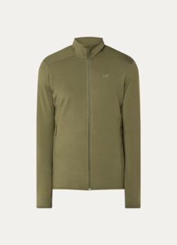 Arc'teryx Heren Kyanite sweatvest met ritszakken en logoborduring in de kleur Mosgroen, maat: XL