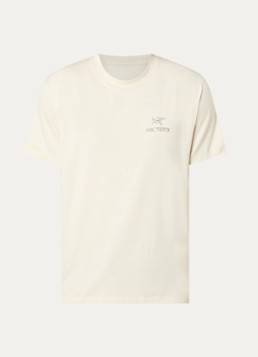Arc'teryx Heren T-shirt met logo- en backprint in de kleur Beige, maat: S