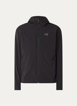 Arc'teryx Heren Gamma windjack met logoborduring en ritszakken in de kleur Zwart, maat: L