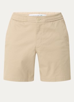 Lacoste Heren Straight fit korte joggingbroek met logo en steekzakken in de kleur Beige, maat: L
