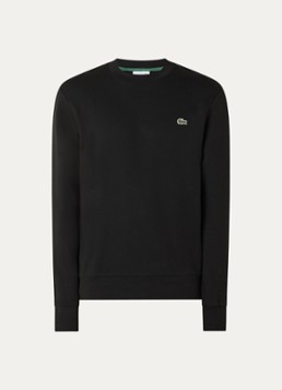Lacoste Heren Sweater met logo in de kleur Zwart, maat: XS