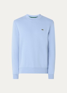Lacoste Heren Sweater met logo in de kleur Lichtblauw, maat: XS