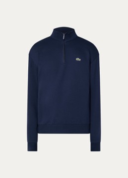 Lacoste Heren Trui met halve rits in de kleur Donkerblauw, maat: L
