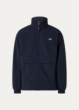 Lacoste Heren Windjack met logo en ritszakken in de kleur Donkerblauw, maat: 50