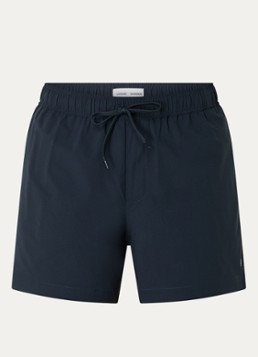 SAMSØE SAMSØE Heren Moses zwemshorts met logo in de kleur Donkerblauw, maat: L