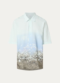 SAMSØE SAMSØE Heren Regular fit overhemd met print in de kleur Mint, maat: XL