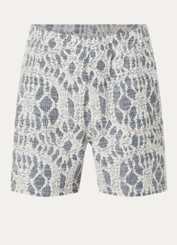SAMSØE SAMSØE Heren Sajabari straight fit korte broek met steekzakken in de kleur Indigo, maat: S