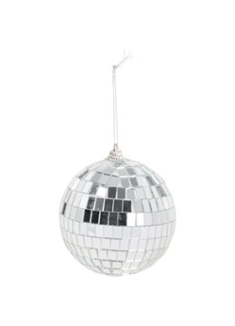 HD Collection Discobal kerstbal 8 cm Zilver - Deal