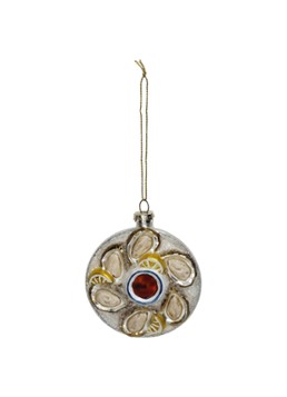 HD Collection Oesterplaat kersthanger 8 cm Ivoor - Deal