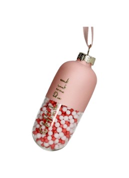 Kersten Chill Pill kersthanger 8 cm Roze