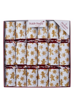 Robin Reed Gingerbread Charm kerstcracker set van 6 Wit - Deal
