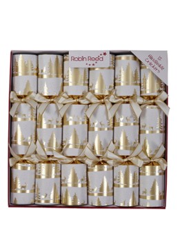 Robin Reed Twilight kerstcracker set van 12 Wit - Deal