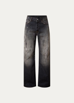 Acne Studios Heren Loose fit jeans met gekleurde wassing in de kleur Zwart, maat: W34/L34