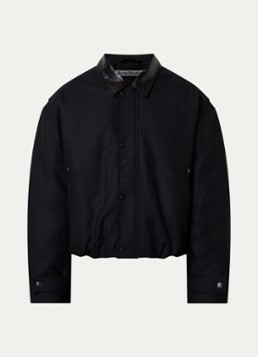 Acne Studios Heren Opado gewatteerde bomberjack met steekzakken in de kleur Zwart, maat: 54