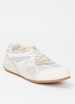 Axel Arigato Heren Slow Runner sneaker met suède details in de kleur Gebroken wit, maat: 42