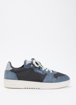 Axel Arigato Heren Dice Lo sneaker van nubuck met suède details in de kleur Staalblauw, maat: 46