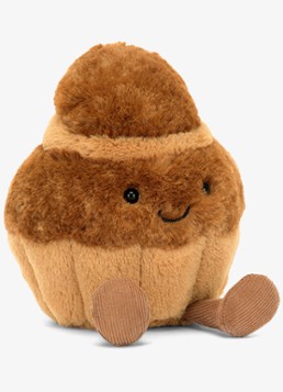 Jellycat Meisjes Amuseables Brigitte Brioche knuffel 15 cm in de kleur Bruin, maat: ns
