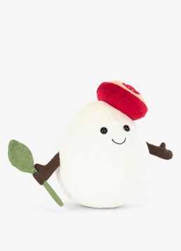 Jellycat Meisjes Amuseables Mozzarella knuffel 14 cm in de kleur Wit, maat: ns