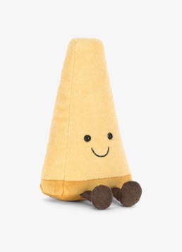 Jellycat Meisjes Amuseables Parmesan knuffel 19 cm in de kleur Geel, maat: ns