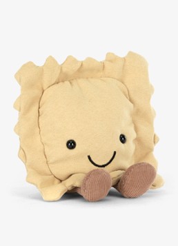 Jellycat Meisjes Amuseables Ravioli knuffel 13 cm in de kleur Multicolor, maat: ns