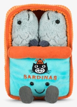 Jellycat Amuseables Sardineblikje knuffel