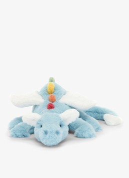 Jellycat Sky Dragon knuffel 12 cm in de kleur Blauw, maat: ONE SIZE