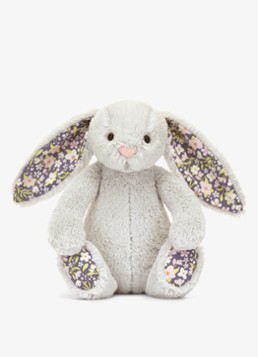 Jellycat Blossom Silver Bunny 'Bloom' knuffel 18 cm in de kleur Multicolor, maat: ONE SIZE