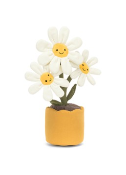 Jellycat Amuseables Daisy knuffel 34 cm in de kleur Vanillegeel, maat: OS