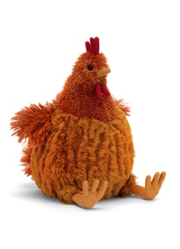 Jellycat Cecile Chicken knuffel 23 cm in de kleur Bruin, maat: OS