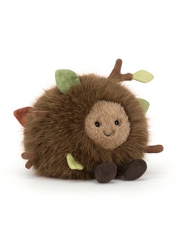 Jellycat Amuseables Mulshi Woodland Floor knuffel 10 cm in de kleur Beige, maat: 13x13x13