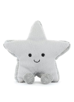Jellycat Amuseables Silver Star (2026) in de kleur Zilver, maat: 17x17x4